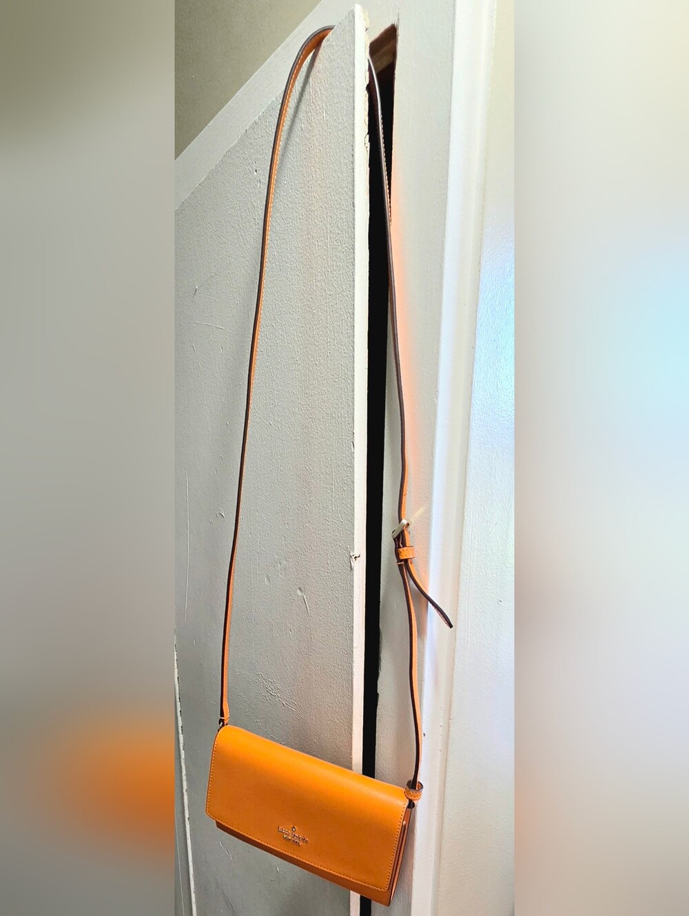 Kate Spade Orange Leather Crossbody Bag - Picture 4 of 5